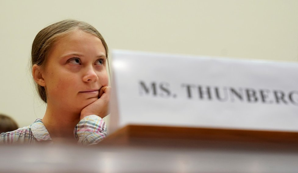 Greta Thunbergová si rýpla do amerických zákonodárců.