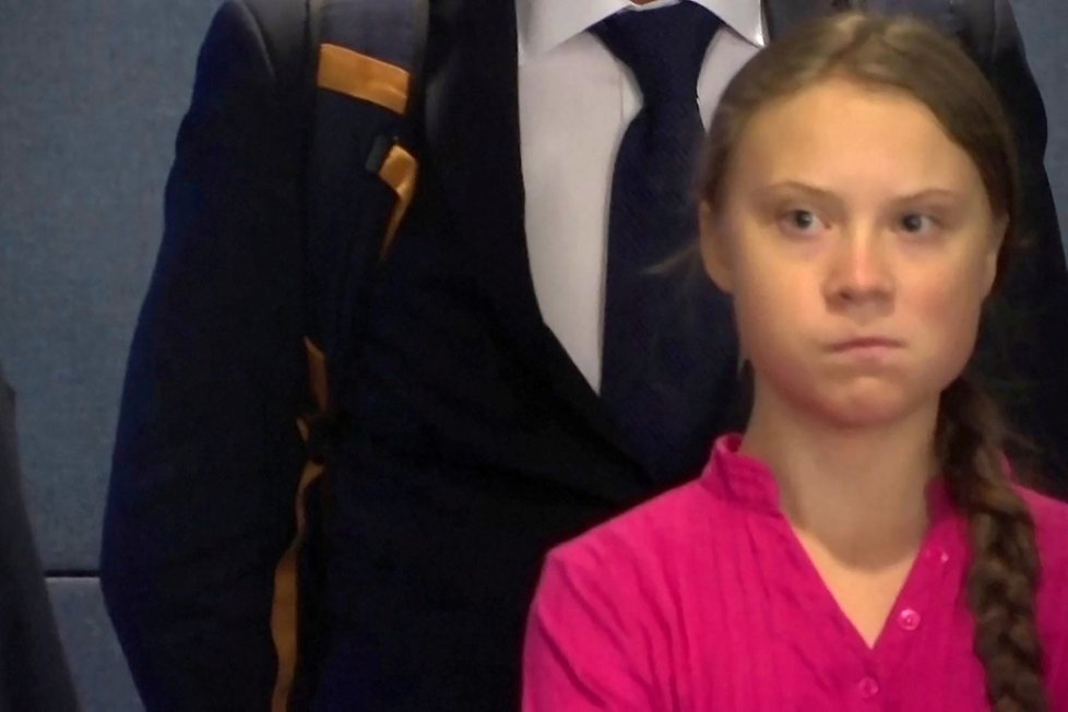 Aktivistka Greta Thunberg na summitu OSN