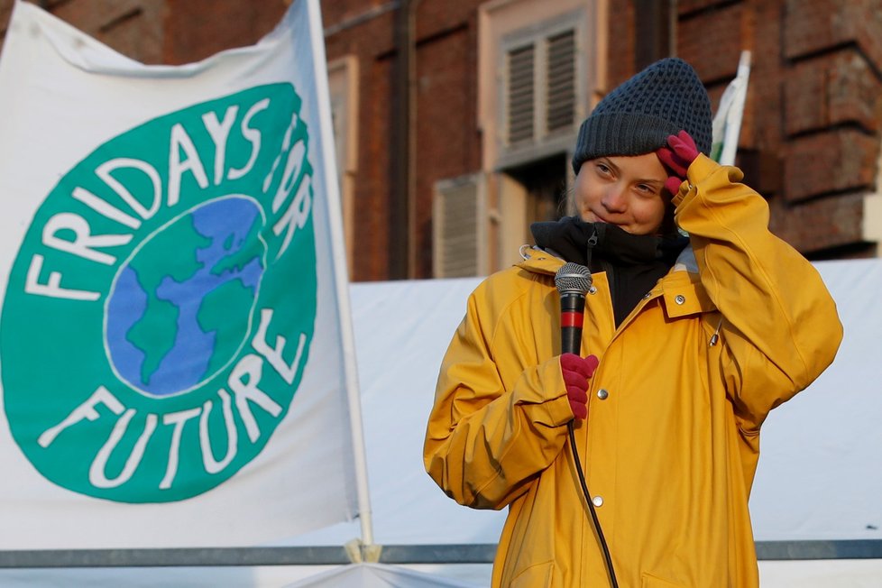 Švédská klimatická aktivistka Greta Thunbergová (16)