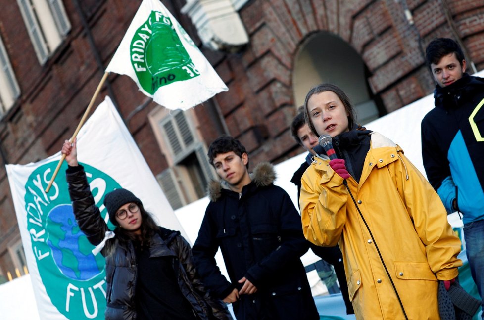 Švédská klimatická aktivistka Greta Thunbergová (16)