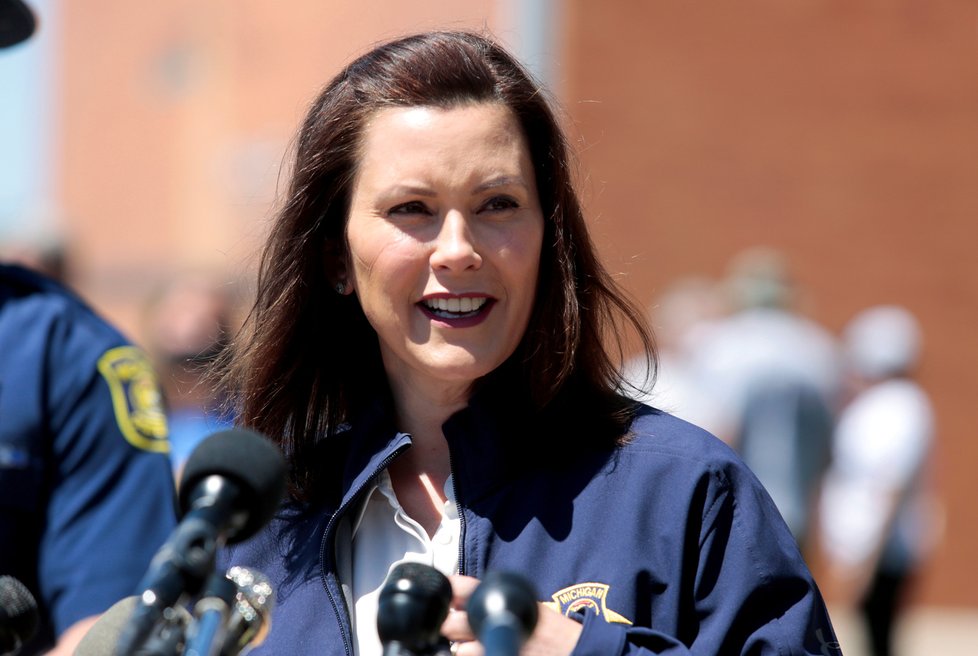 FBI údajně zmařila plán na únos guvernérky Michiganu Gretchen Whitmerové. FBI údajně zmařila plán na únos guvernérky Michiganu Gretchen Whitmerové.