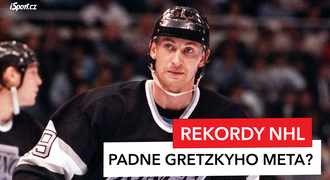 Ohrožené rekordy NHL: Kanón Gretzky, gólmani střelci i šance pro Gudase Ohrožené rekordy NHL: Kanón Gretzky, gólmani střelci i šance pro Gudase