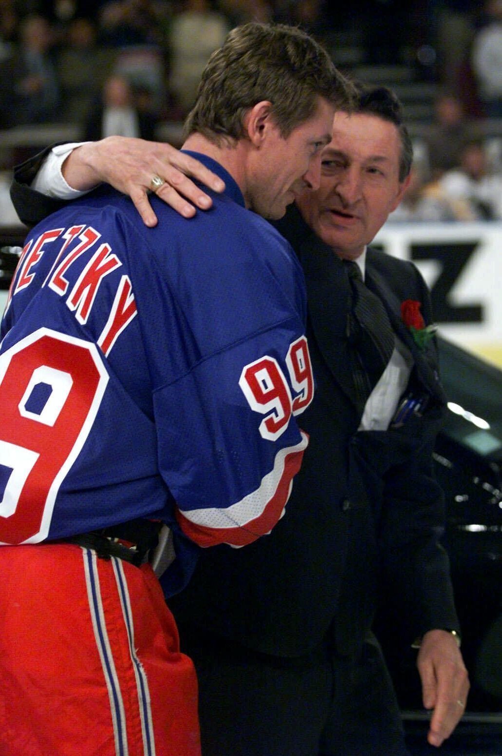 Legendární Wayne Gretzky se svým otcem Walterem.