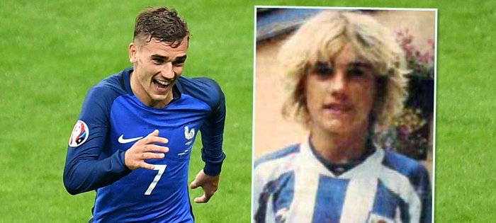 Útočník Francie Antoine Griezmann jako mladý nosil vlasy podle Pavla Nedvěda