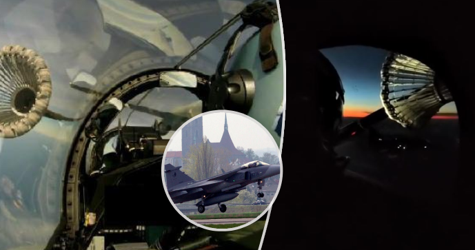 Čeští piloti dokázali natankovat gripen v noci a v několikatisícové výšce.