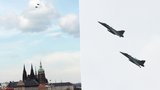 VIDEO: Bojové stíhačky pročísly oblohu nad Prahou! Nacvičovaly nouzový zásah, podívejte se