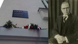Odbojář Groh má v Brně pamětní desku: Zastřelili ho na přímý povel Heydricha