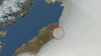 NASA hlásí: Pod grónským ledovcem se ukrývá obrovský impaktní kráter