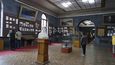 Uvnitř Stalinova muzea v Gori