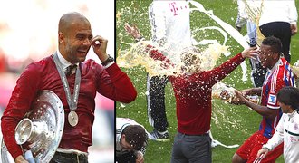 VIDEO: Mistrovské oslavy Bayernu! Guardiola si užil pivní sprchu