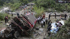 Silniční nehoda v Guatemale (ilustrační foto)