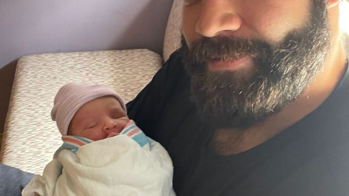 Radko Gudas se svou nejmladší dcerkou