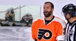 Obránce Philadelphie Radko Gudas zbytečným hitem vyřadil protihráče