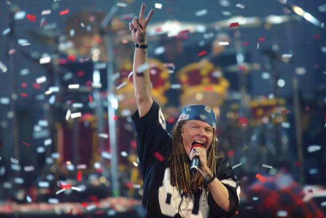 Axl Rose na koncertě