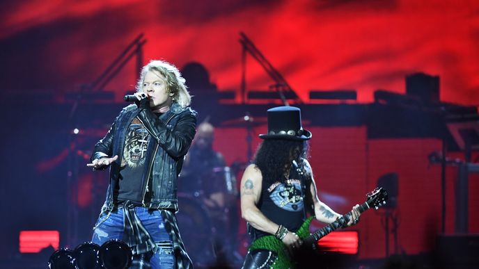 Koncert skupiny Guns N´Roses v Letňanech