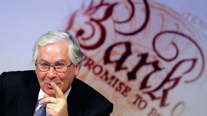 guvernér Bank of England Mervyn King