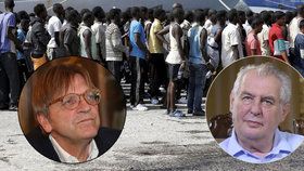 Guy Verhofstadt odmítl slova Miloše Zemana směřovaná k muslimům i migrantům.