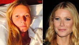 Herečka Gwyneth Paltrow se po ránu vyfotila nenalíčená.