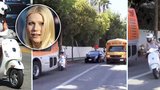 Děsivý okamžik: Gwyneth Paltrow málem vlétla i s dcerou na skútru pod autobus!