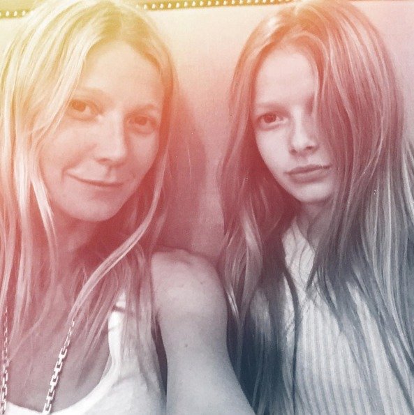 Gwyneth se svou dcerou Apple