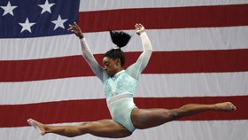 Simone Bilesová jako první žena po 24 letech na americkém šampionátu vyhrála všechny části čtyřboje.