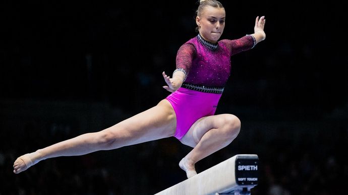 Gymnastka v akci