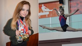 Nela z Ostravy je nejlepší gymnastka-juniorka: Na mistrovství Evropy letěla vládním speciálem