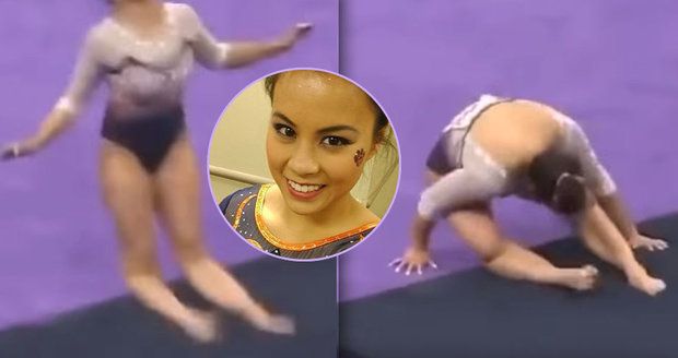 Příšerné video jen pro otrlé: Gymnastka si při špatném dopadu přerazila obě nohy! Kariéra pro ni skončila