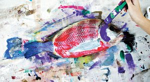 Rybáři nebo umělci? Gyotaku aneb tradiční japonské otisky ryb
