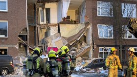 Haagem otřásl výbuch třípatrového bytového domu (27.1.2019)