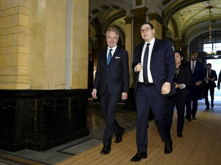 Ministr zahraničních věcí Jan Lipavský s finským protějškem Pekk Haavistem (2.6.2022)