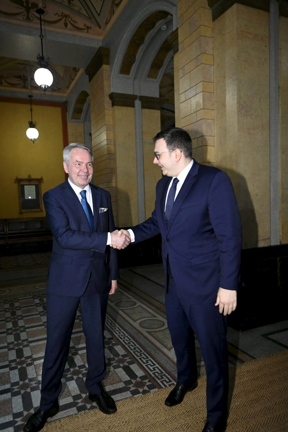 Ministr zahraničních věcí Jan Lipavský s finským protějškem Pekk Haavistem (2.6.2022)