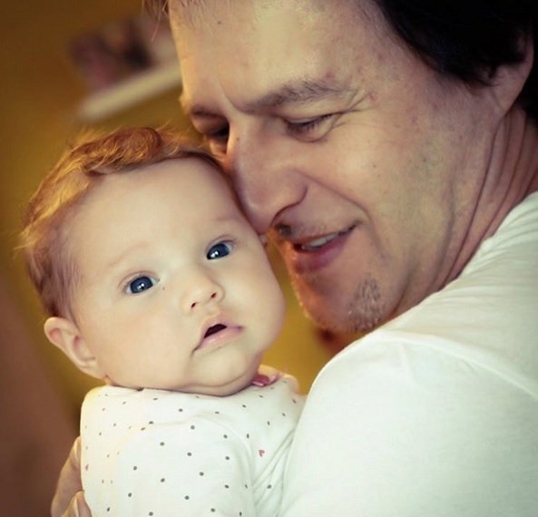 Pavol se svou vnučkou Elisabeth