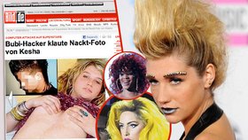 Hackeři napadli známé světové celebrity z hudebního šoubyznisu. Zpěvačce Keshe ukradli její nahatou fotku a dali ji na internet.