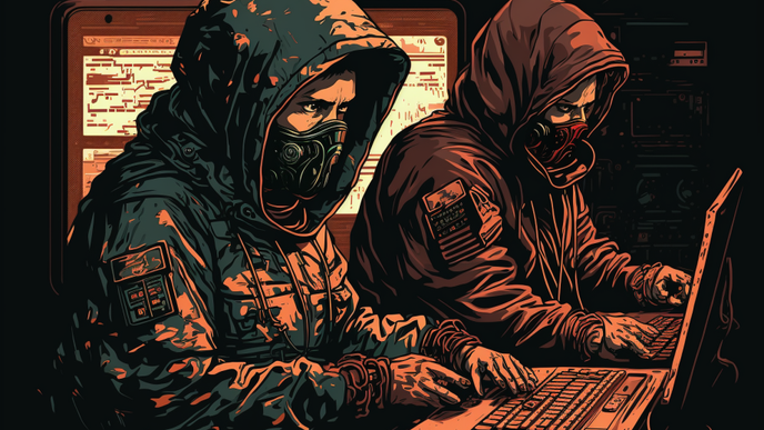 Ruští hackeři podle umělé inteligence Midjourney