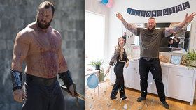 Hafþór Júlíus Björnsson, hvězda seriálu Hra o trůny, se těší na děťátko.