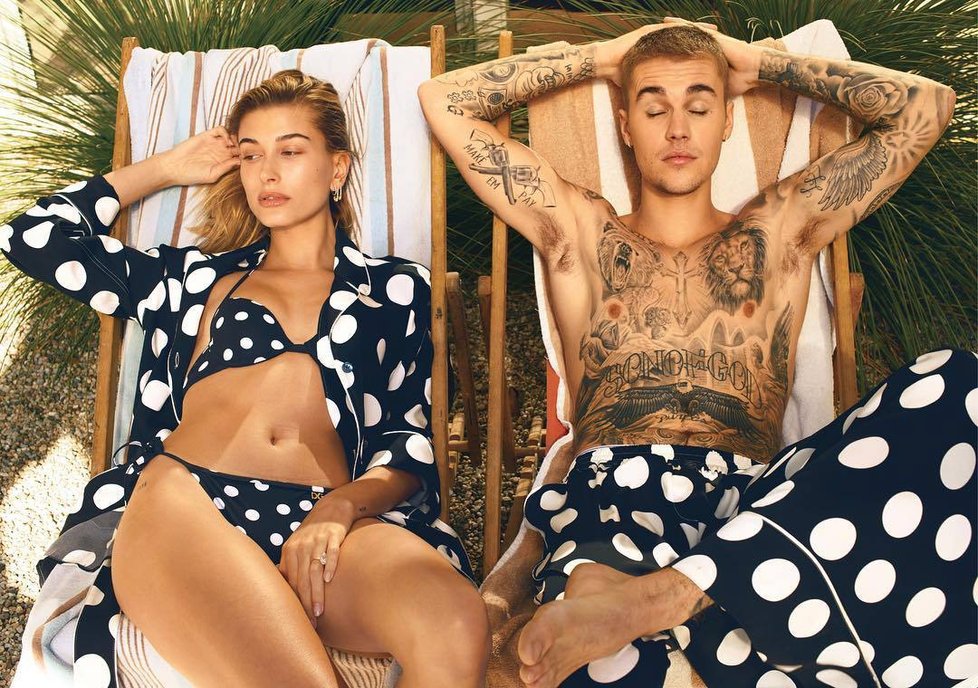 Hailey Baldwinová a Justin Bieber ve Vogue