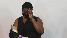 Martine Moïseová, vdova po zavražděném haitském prezidentovi Jovenelovi Moïseovi.