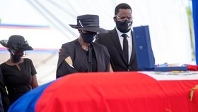 Martine Moïseová, vdova po zavražděném haitském prezidentovi Jovenelovi Moïseovi.