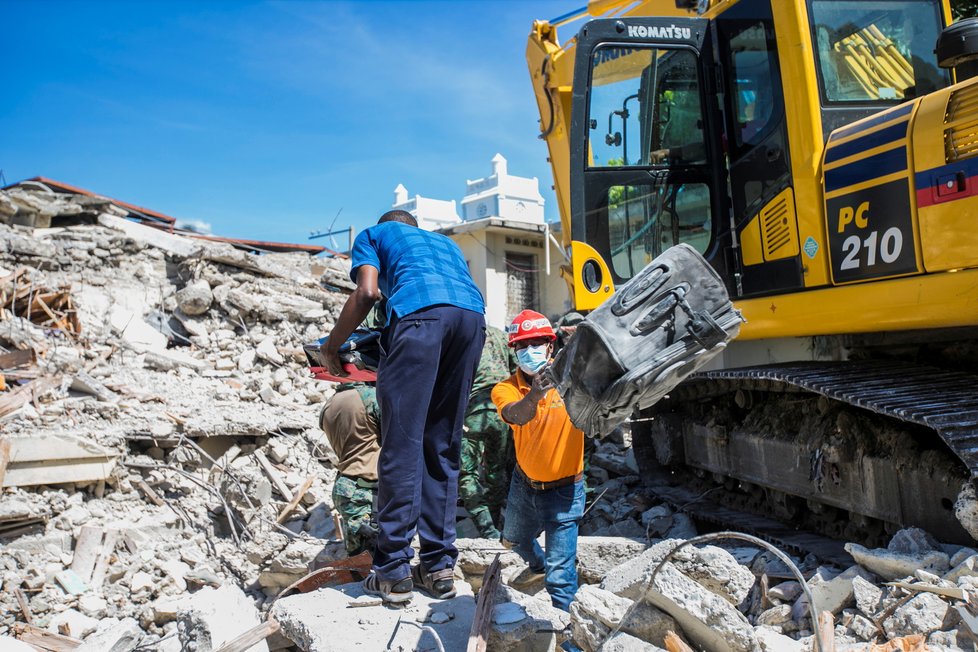 Zemětřesení na Haiti.