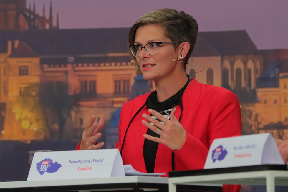 Krajská debata Blesk Zpráv o zemědělství a průmyslu (24. 9. 2020): Hana Hajnová (Piráti)