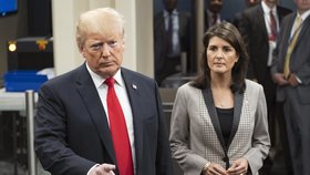 Velvyslankyně OSN za USA Haley podle Trumpa končí.