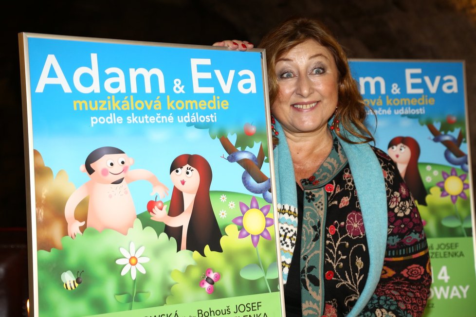 Halina Pawlowská napsala libreto k novému muzikálu Adam a Eva.