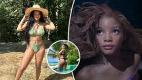 Halle Bailey se ukázala v bikinách.