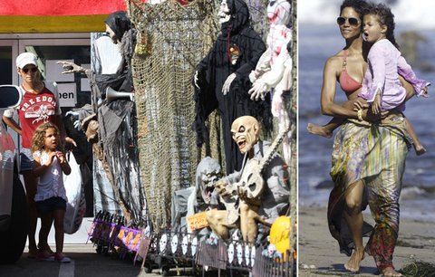 Halle Berry bere Halloween prestižně: Odvezla si plné auto strašidel