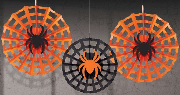 Závěsné dekorace pavouk na síti, httpslavimestylove.eu, 80 Kč za 2 ks