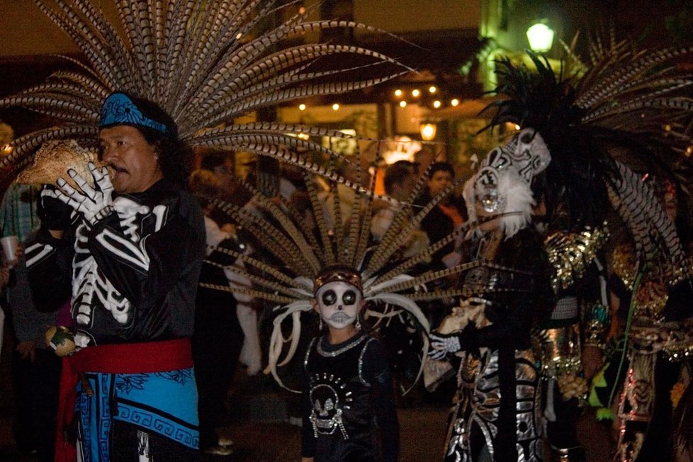 Mexické oslavy El Día de los Muertos, tedy Dne mrtvých