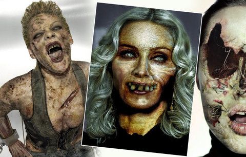 Nesmrtelné celebrity na Halloween: Jak by slavní vypadali jako zombie?