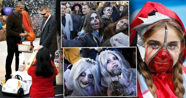 Jedlé oční bulvy, zombie i mimino jako papež: Jak svět slaví Halloween