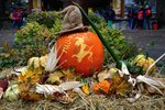 Stovky návštěvníků brněnské zoo si užily tradiční oslavu Halloweenu. Ke dlabání organizátoři nachystali tisícovku dýní.